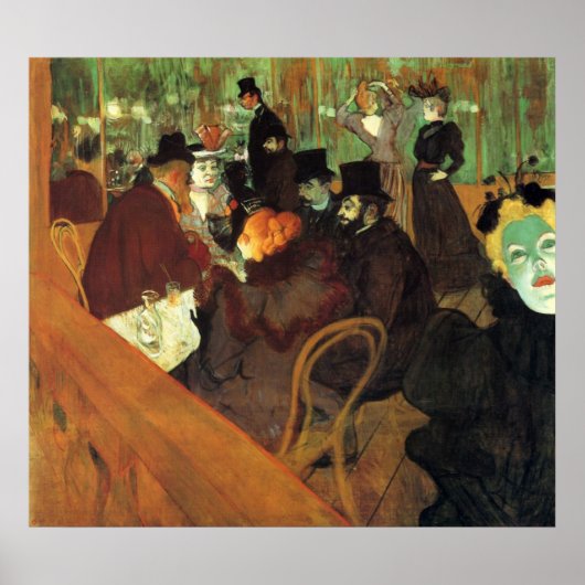In Rouge von Toulouse-Lautrec Poster (Vorne)