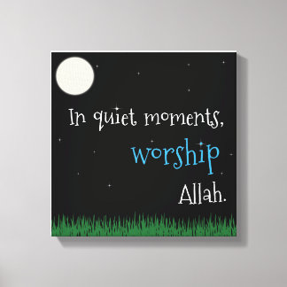 in ruhigen Momenten Leinwanddruck