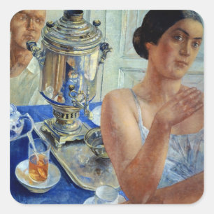 In Samovar, 1926 Quadratischer Aufkleber