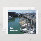 In San Francisco Docks Landschaftliche Fotografie Postkarte (Vorne/Hinten)