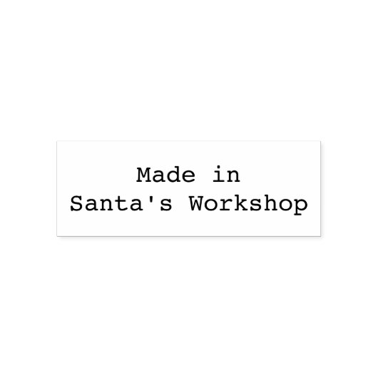 In Santa's Workshops Permastempel (Design)