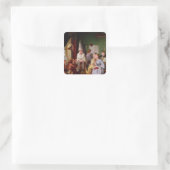 in Schande Quadratischer Aufkleber (Tasche)