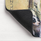 In Schande Vintage Ölgemälde Personalisiert Mousepad (Ecke)