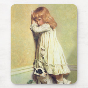 In Schande von Charles Burton Barber, Vintage Kuns Mousepad