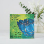 "In Schönheit kaputt" Support-Flat-Karte (Stehend Vorderseite)