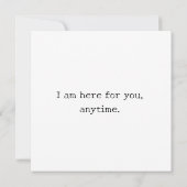 "In Schönheit kaputt" Support-Flat-Karte (Rückseite)