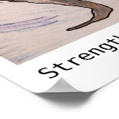 In Schönheit verpackte Kraft Poster (Ecke)