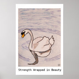 In Schönheit verpackte Kraft Poster