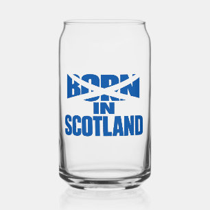 In Schottland geborener Glastumbler Dosenglas