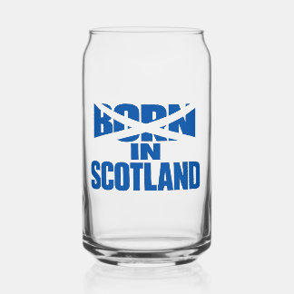 In Schottland geborener Glastumbler Dosenglas