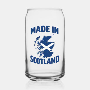 In Schottland hergestellter Glas-Tumbler mit Flagg Dosenglas