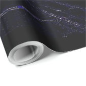 In schwarz glänzender Verpackung Geschenkpapier (Rolleneckpunkt)