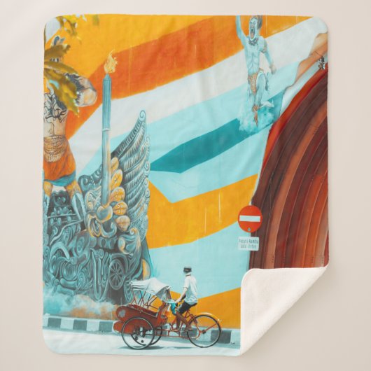 IN SCHWARZ JACKET STEHEND IN DER NÄHE DER FRAU IN  SHERPADECKE (Vorderseite)