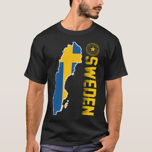 in Schweden 100% Original-Teil T-Shirt (Vorderseite)