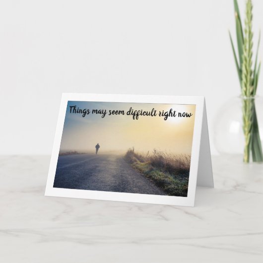 IN SCHWIERIGER ZEIT "ICH BIN HIER FÜR DICH" KARTE (Vorderseite)