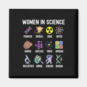 In Science - Feministische Dampfmädchen Empowermen Magnet