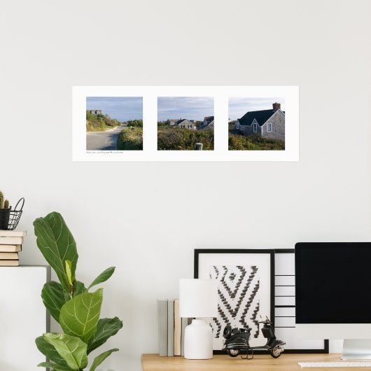 In Sconset, Nantucket, Massachusetts Triptych Poster (Heimbüro)