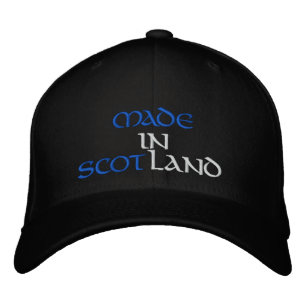 IN SCOTLAND GEMACHT BESTICKTE BASEBALLKAPPE