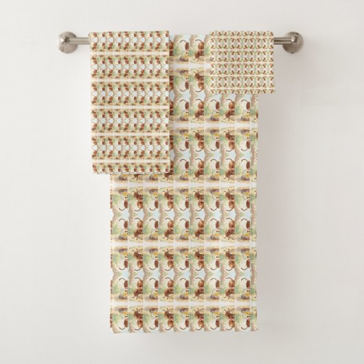 In Search of Blossom Gold.2 Badhandtuch Set (Insitu)