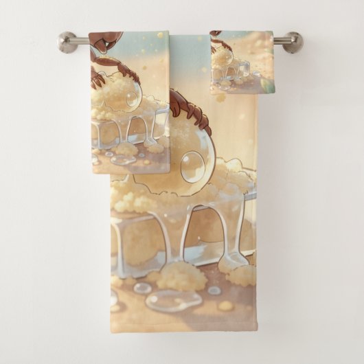 In Search of Blossom Gold.3 Badhandtuch Set (Insitu)