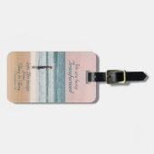 In seine Bilderbibel verwandelt, Girl on Beach Gepäckanhänger (Vorderseite horizontal)