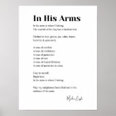 In seinem Armengedicht Poster Wand Art Dekoration (Vorne)