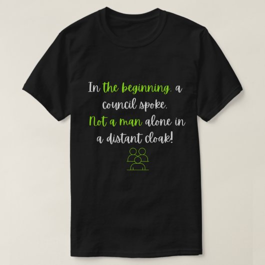 in "Seinem" Design T-Shirt (Design vorne)
