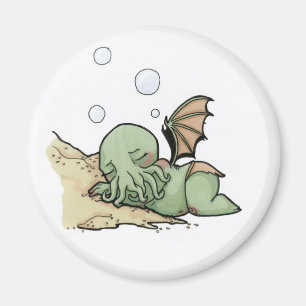 In seinem Haus bei R'lyeh wartet totes Cthulhu das Magnet