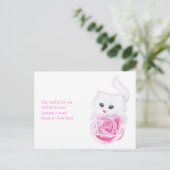 In seinem kleinen Herzen Postkarte (Stehend Vorderseite)