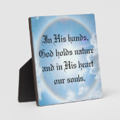 In seinen Händen Fotoplatte (Vorderseite)