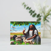 In seiner Gegenwart Postkarte (Stehend Vorderseite)