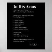 In seiner Liebe Gedicht Wall Art Decor Poster (Vorne)