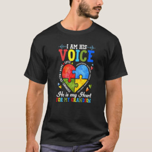 In seiner Stimme ist er mein Herz Für meinen Enkel T-Shirt