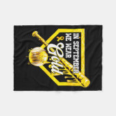In September We Wear Gold Baseball Drip Boy Childh Fleecedecke (Vorderseite (Horizontal))