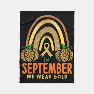 In September We Wear Gold Childhood Child Cancer A Fleecedecke