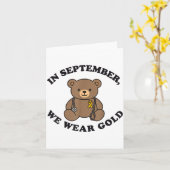 In September We Wear Gold Pediatric Nurse Childhoo Karte (Gelbe Blume)