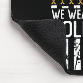In September We Wear Gold Usa Childhood Cancer Awa Mousepad (Ecke)