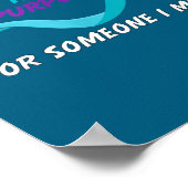 In September We Wear Teal And Purple Suicide Preve Poster (Ecke)