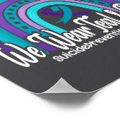 In September We Wear Teal And Purple Suicide Preve Poster (Ecke)