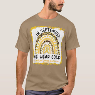 In September We Wear Yellow Rainbow Childhood Canc T-Shirt