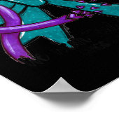 In September Wear Teal Purple Suicide Prevention B Poster (Ecke)