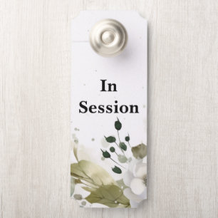 In Session Therapist Office Türschild Gefahr