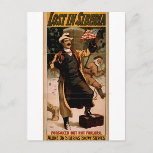 In Sibirien verloren, 'Verlassene, aber nicht verg Postkarte