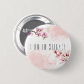 In Silence Meditation Button for Retreat Spring #1 (Vorne & Hinten)