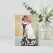 In skandalösem, Vintagem Ölgemälde Postkarte (Stehend Vorderseite)