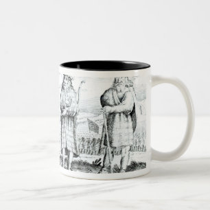 In solcher Kleidung tat Iren Zweifarbige Tasse