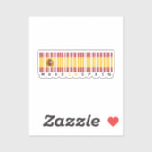 In Spanien gefertigter Barcode-Flagge Aufkleber (Blatt)