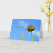 In Stilem Gedenken Karte (Gelbe Blume)