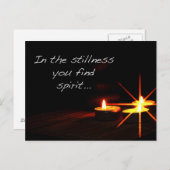 In Stille finden Sie Geist Postkarte (Vorne/Hinten)