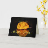 In stiller Trauer mit gelber Rose Karte (Gelbe Blume)